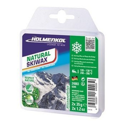 Zjazdový vosk HOLMENKOL Natural Skiwax Bar 2x35g