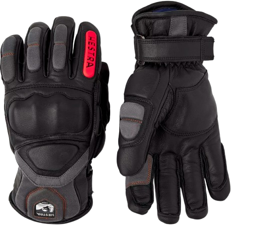 Lyžiarske rukavice Hestra Impact Racing Sr. Black/Flame Red - 2025/26