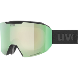 Lyžiarske okuliare Uvex Evidnt ATTRACT V Black Matt/Mirror Green + spare lens - 2025/26