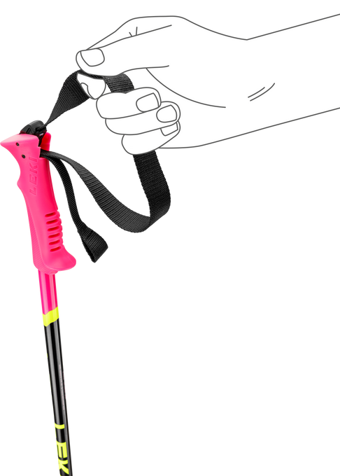 Zjazdové palice LEKI Racing Kids Pink - 2025/26