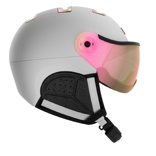 Lyžiarska helma KASK Chrome Visor White/Pink Gold - 2024/25