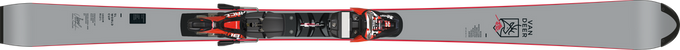 Zjazdové lyže Van Deer SL FIS WC + Marker Xcomp 18 Black Flo Red - 2025/26