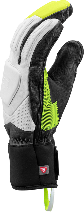 Lyžiarske rukavice LEKI Griffin Prime 3D White/Neon - 2025/26