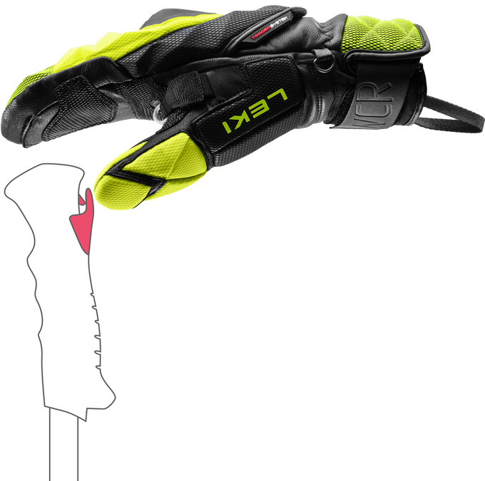 Lyžiarske rukavice LEKI WCR Venom SL 3D Mitt- 2025/26