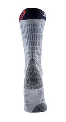 Lyžiarske ponožky Sidas Ski Merino Grey/Orange - 2024/25