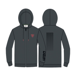 Mikina Rossignol Hero FZ Hoodie Onyx Grey - 2023/24