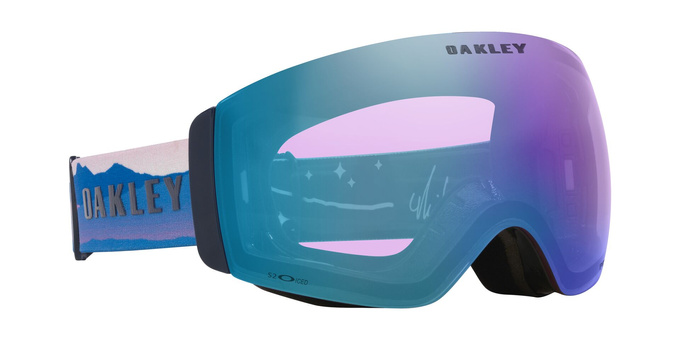 Lyžiarske okuliare Oakley Flight Deck Pro M Mikaela Shiffrin Sig/Prizm Snow Iced Iridium + Additional lens Prizm Snow Sapphire Iridium - 2025/26