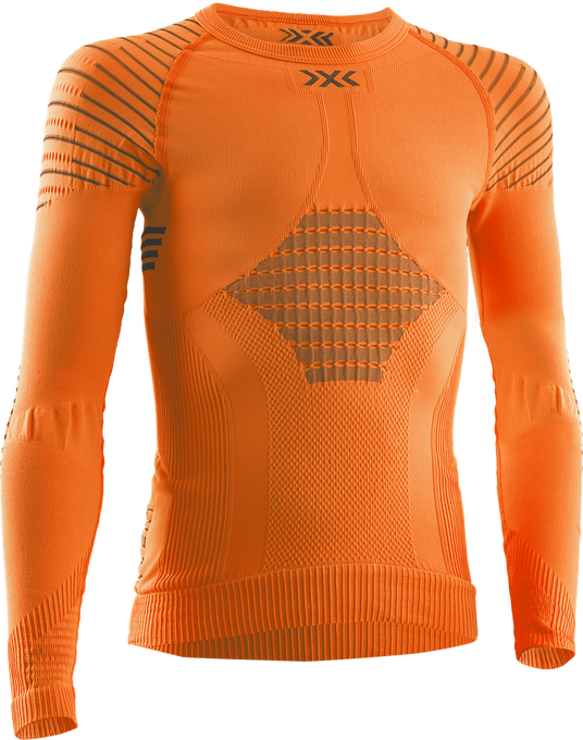 Funkčné tričko X-BIONIC Invent Shirt LG SL Junior Sunset Orange/Black - 2022/23